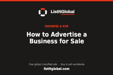 How to Advertise a Business for Sale