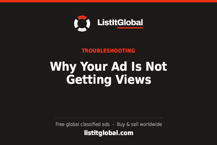 Why Your Ad Is Not Getting Views