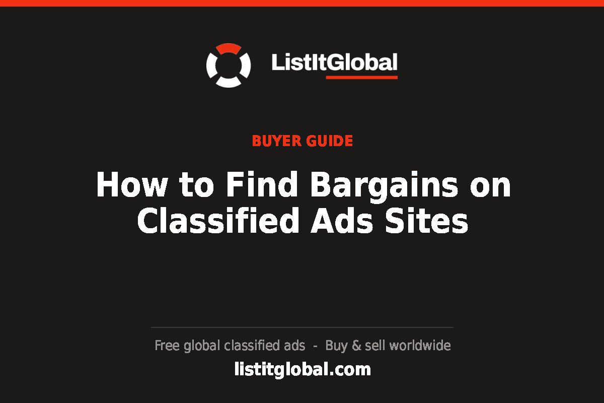 How to Find Bargains on Classified Ads Sites