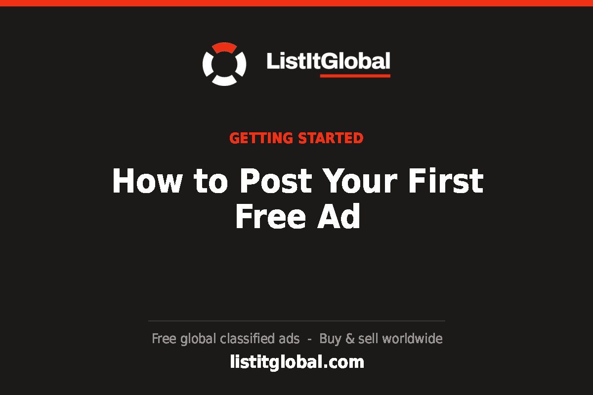 How to Post Your First Free Ad