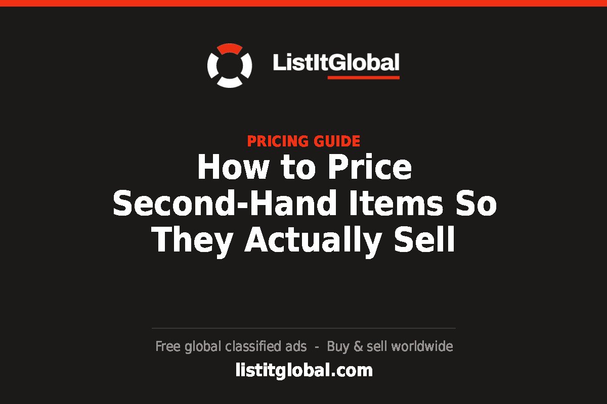 How to Price Second-Hand Items So They Actually Sell
