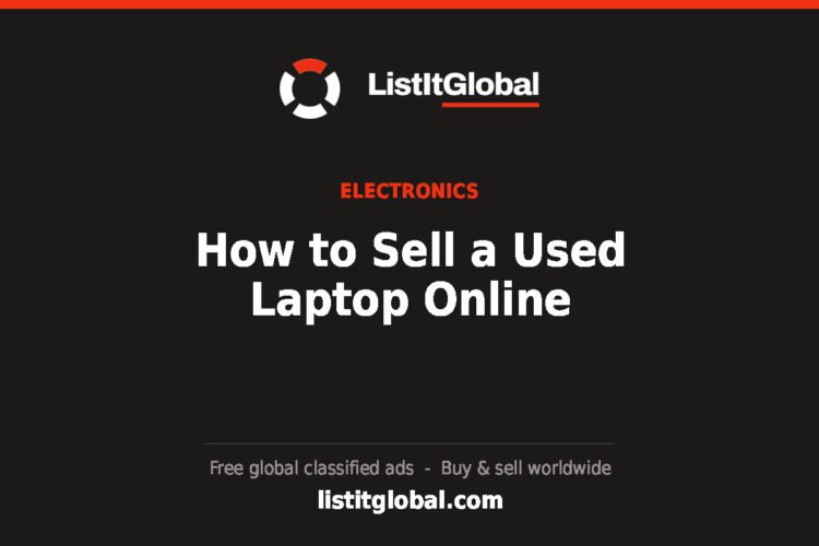 How to Sell a Used Laptop Online