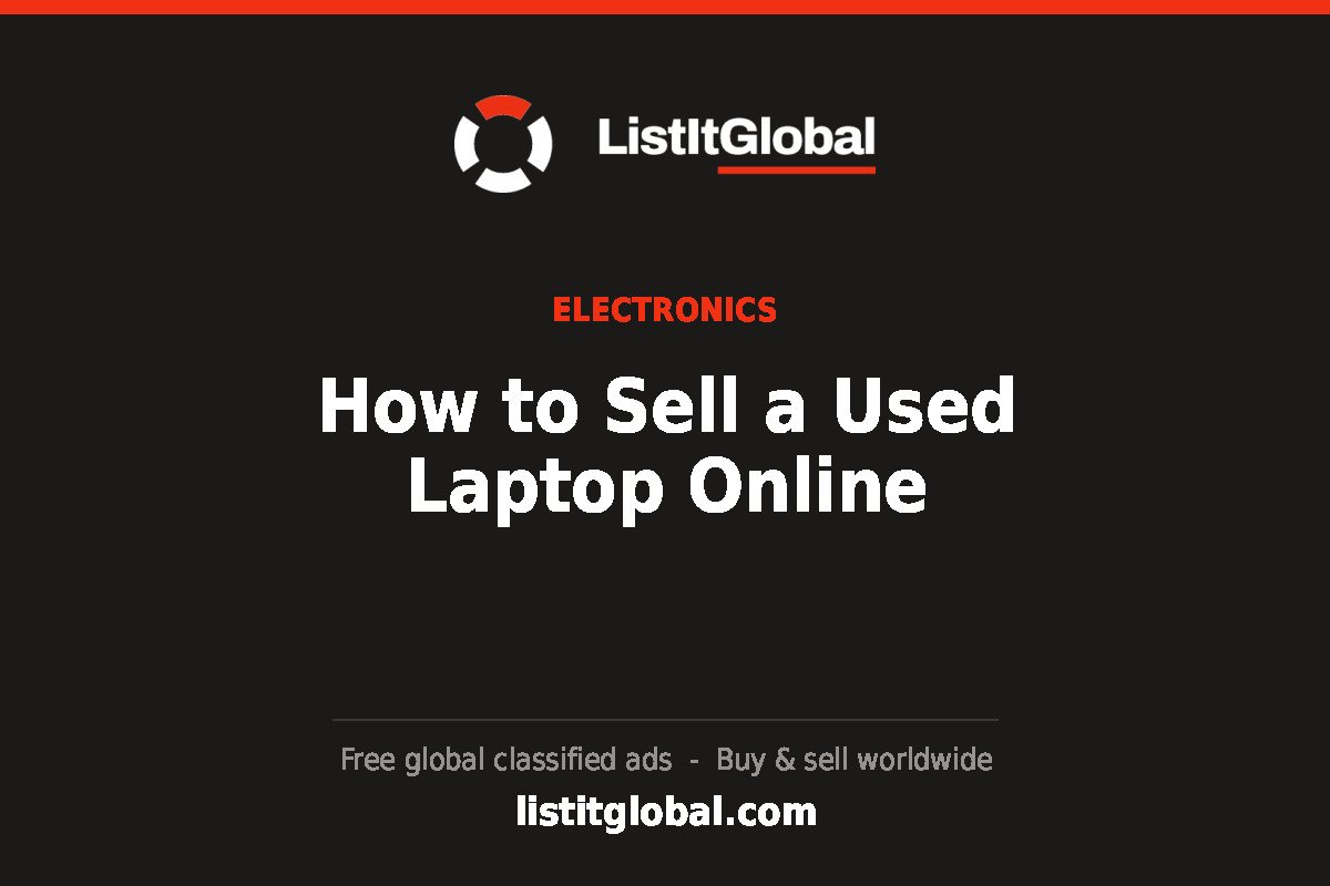 How to Sell a Used Laptop Online