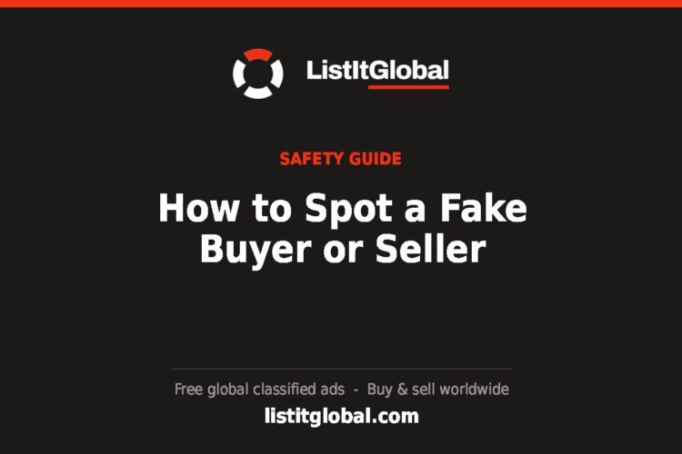 How to Spot a Fake Buyer or Seller