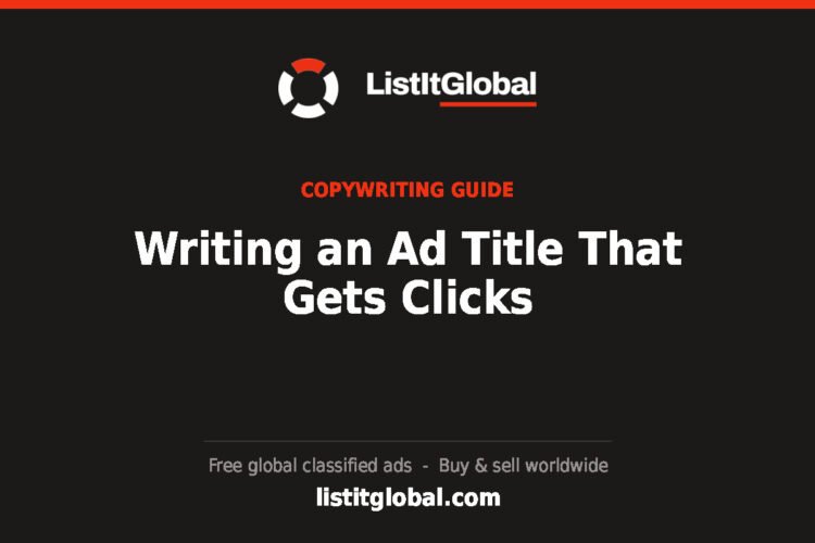 Writing an Ad Title That Gets Clicks