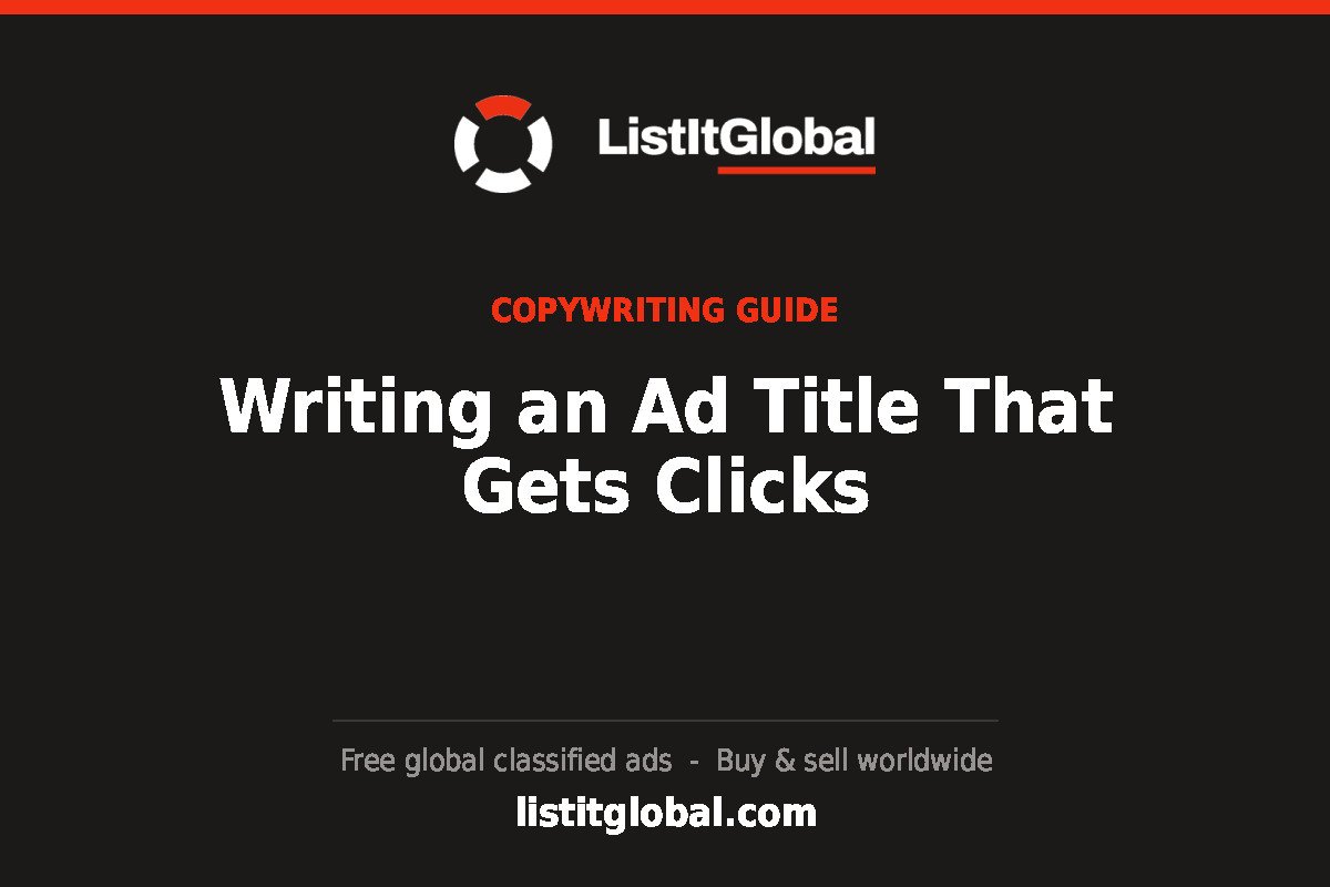 Writing an Ad Title That Gets Clicks
