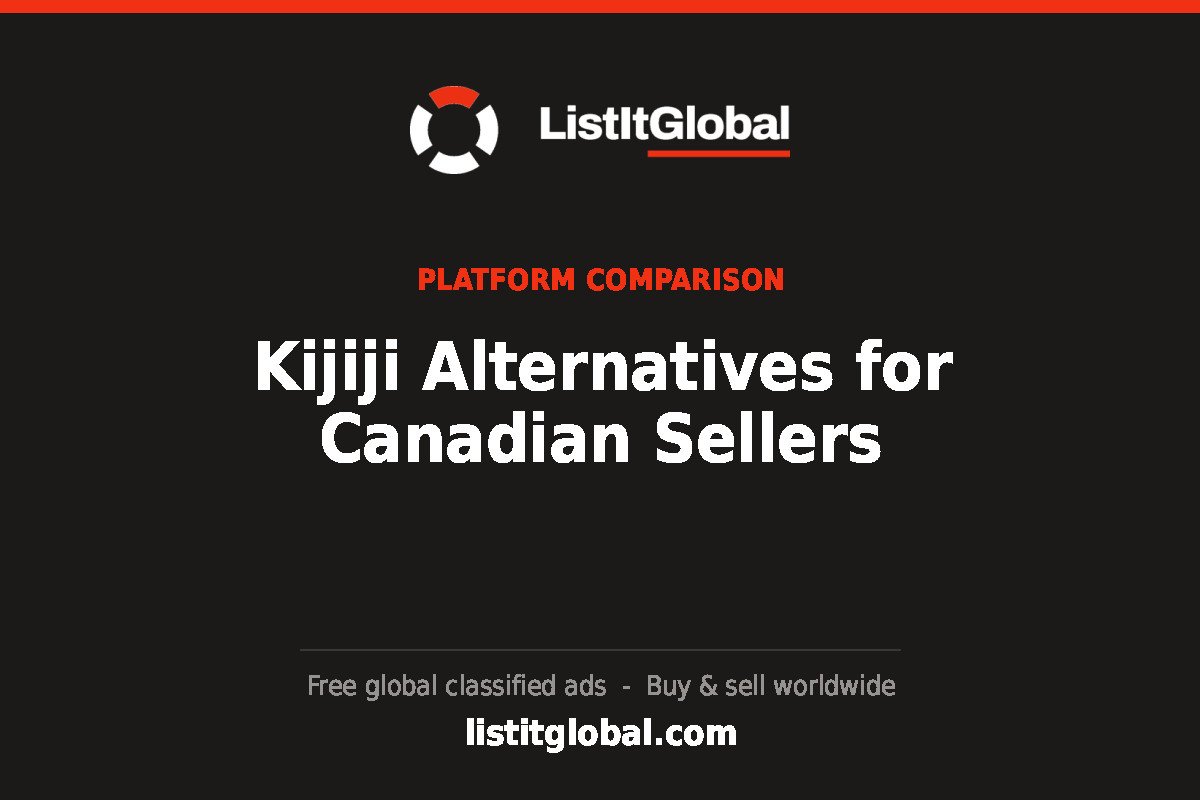 Kijiji Alternatives for Canadian Sellers