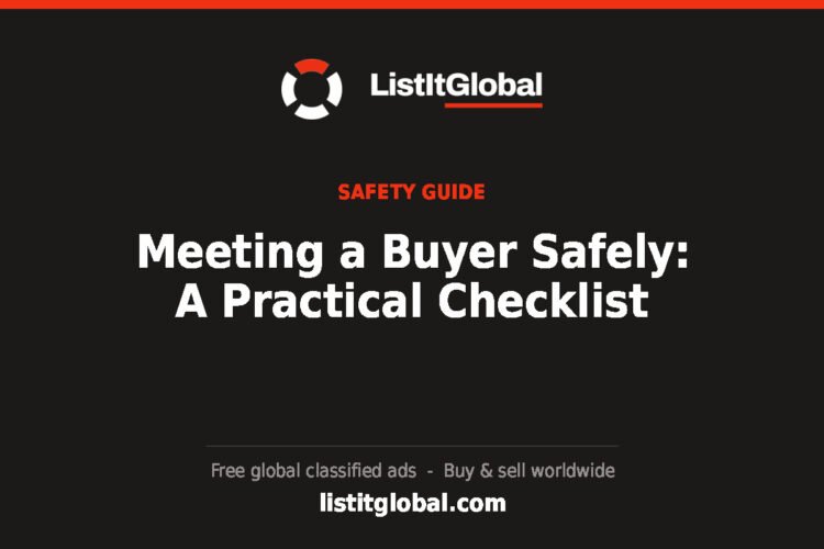 Meeting a Buyer Safely: A Practical Checklist