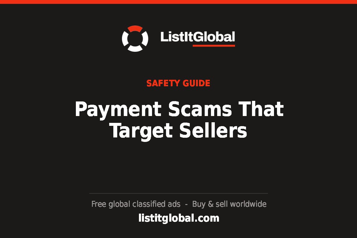 Payment Scams That Target Sellers
