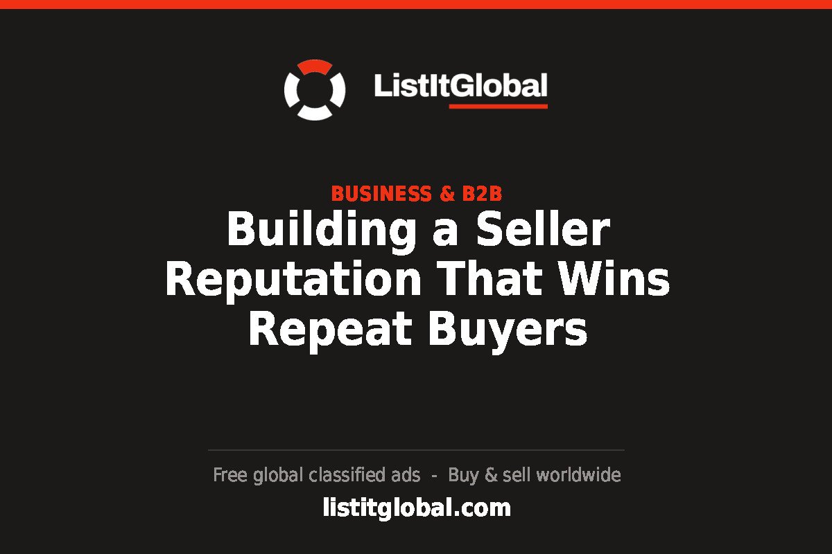 Building a Seller Reputation That Wins Repeat Buyers