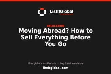 Moving Abroad? How to Sell Everything Before You Go