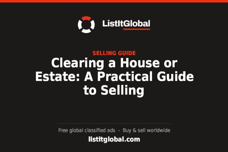 Clearing a House or Estate: A Practical Guide to Selling
