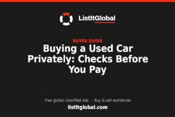 Buying a Used Car Privately: Checks Before You Pay