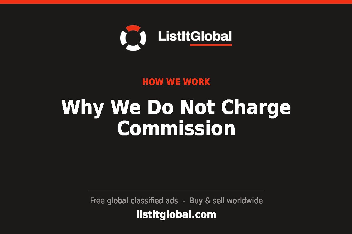 Why We Do Not Charge Commission