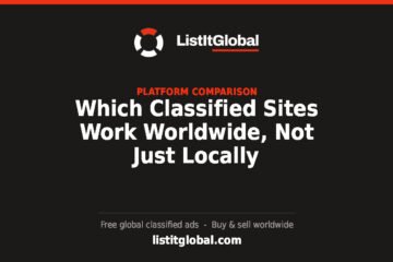 Which Classified Sites Work Worldwide, Not Just Locally