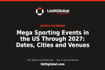 Mega Sporting Events in the US Through 2027: Dates, Cities and Venues