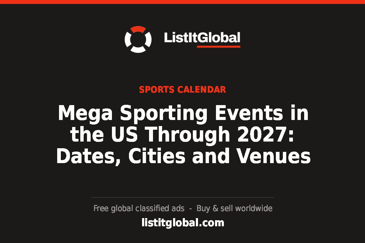 Mega Sporting Events in the US Through 2027: Dates, Cities and Venues
