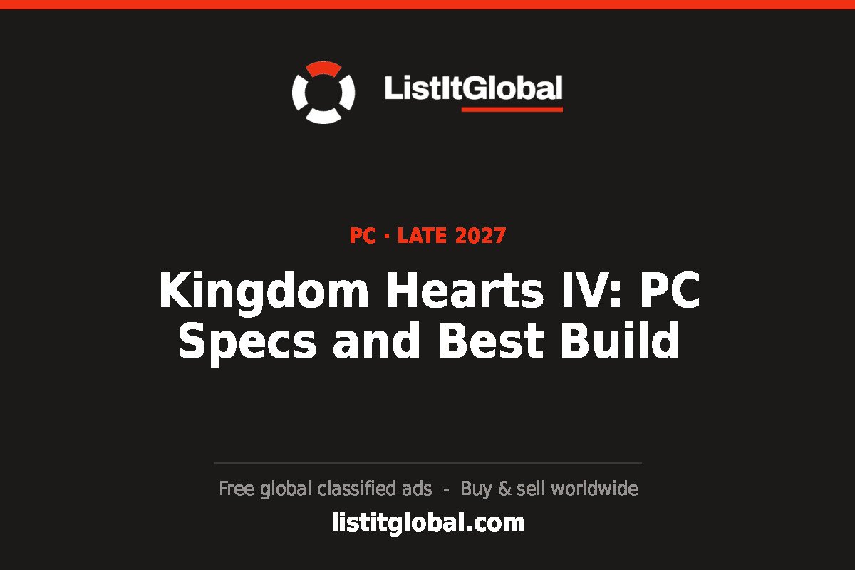Kingdom Hearts IV PC system requirements and best build title card