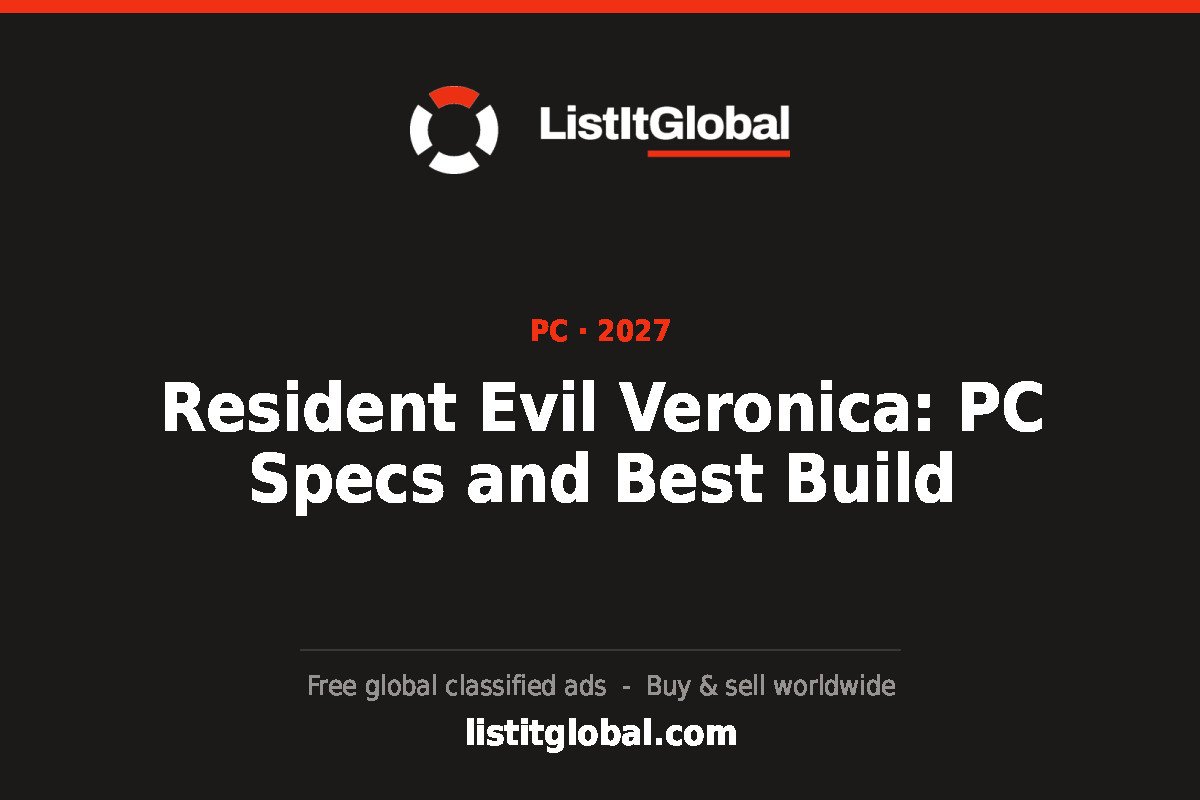 Resident Evil Veronica PC system requirements and best build title card